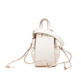 ロエベ アナグラム ハンモックミニ ハンドバッグ ショルダーバッグ 2WAY ホワイト レザー レディース LOEWE 【中古】